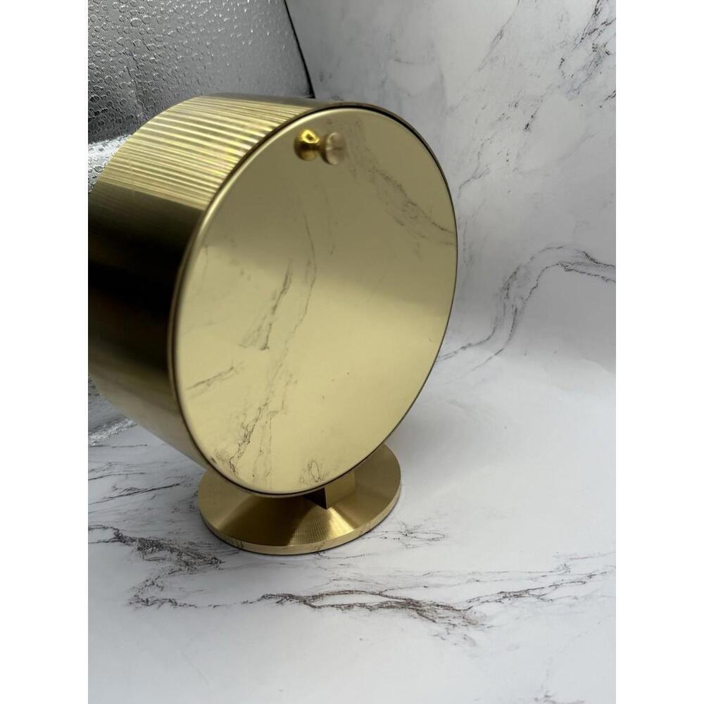 Vintage Howard Miller Nathan George Horwitt Brass Museum Desk Clock Movado MCM - Picture 9 of 16